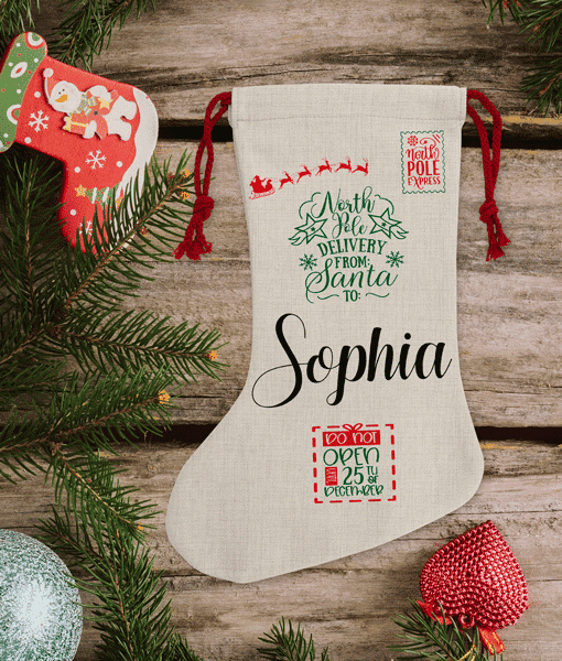 Personalised Children’s Traditional Christmas Stocking Christmas