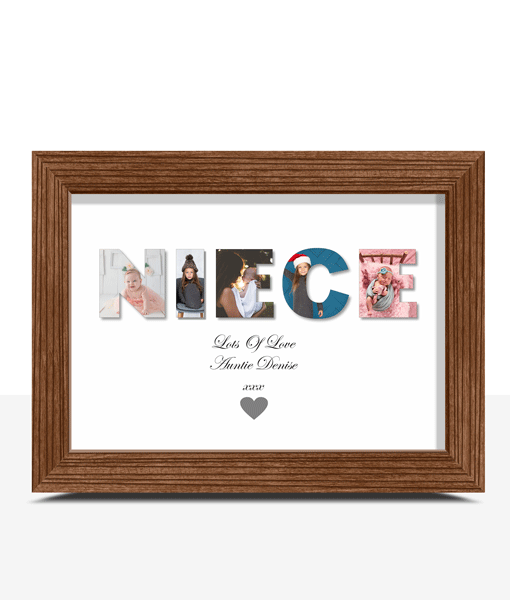 Personalised NIECE Photo Gift Print Gifts For Her