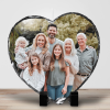 Personalised Heart Shaped Rock Photo Slate – With Stand Anniversary Gifts