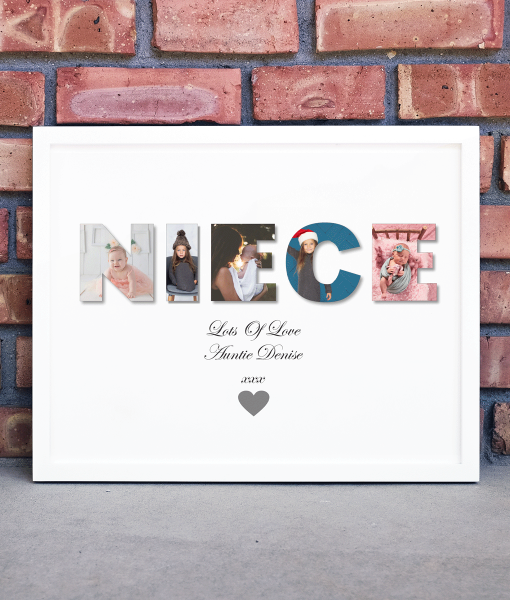 Personalised NIECE Photo Gift Print Gifts For Her