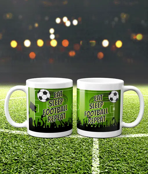Football Mug – Eat Sleep Football Repeat Football Gifts