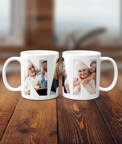 Personalised Nan Photo Mug – Lovely Gift for Nan Gifts For Grandparents