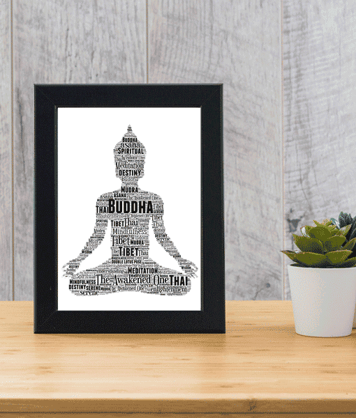 Buddha Personalised Word Art Print