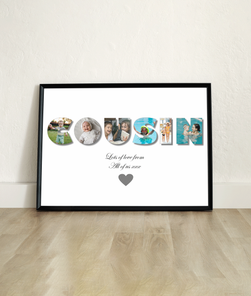 Personalised COUSIN Photo Gift Photo Gifts