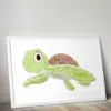 Personalised Turtle Word Art Print Animal Prints