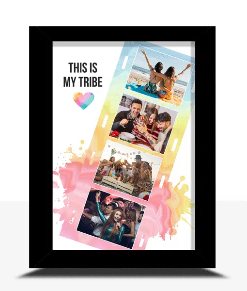 Camera Film Roll – Personalised Holiday Photo Collage Frame