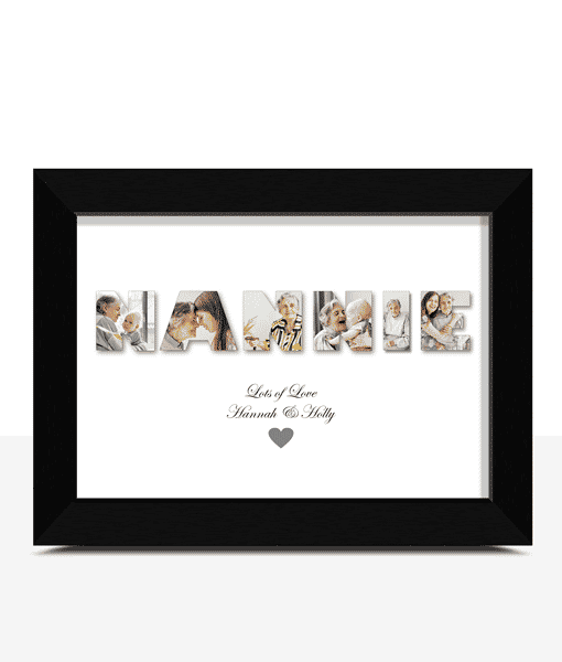 Personalised NANNIE Photo Collage Frame Gift Gifts For Grandparents