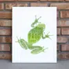 Personalised Frog Word Art Picture Print Gift Animal Prints