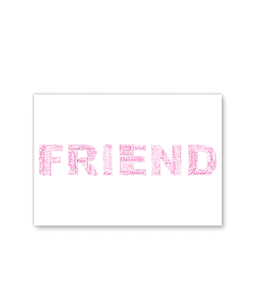 friendship word art