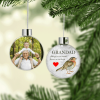 Personalised In Memory – Robin Christmas Tree Memorial Bauble Christmas