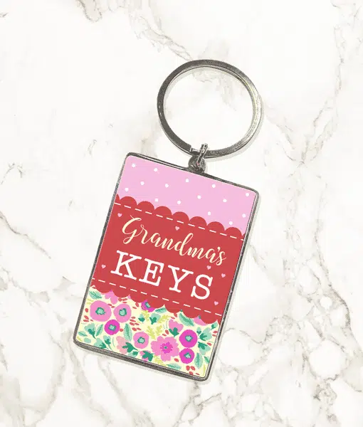 Grandmas Keys – Metal Keyring – Gift for Grandma Gifts For Grandparents
