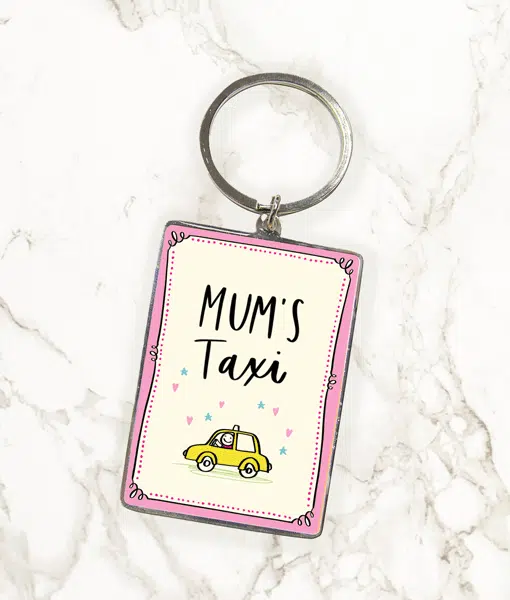 Mums Taxi – Fun Metal Keyring Gifts For Mum