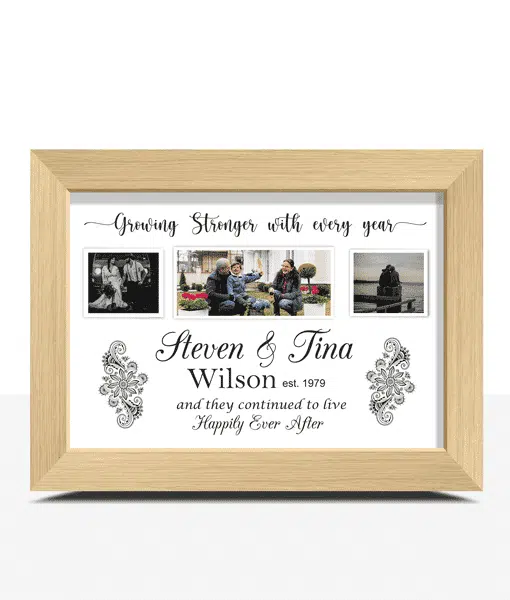 Personalised Wedding Anniversary Photo Collage Frame Gift Anniversary Gifts