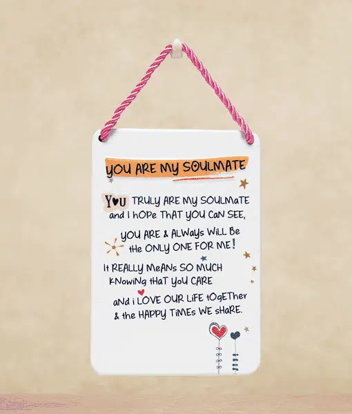 You Are My Soulmate Plaque Gifts For Couples