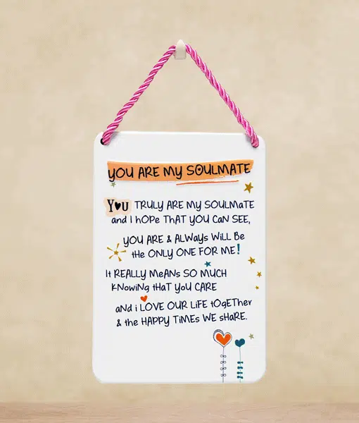 You Are My Soulmate Plaque Gifts For Couples