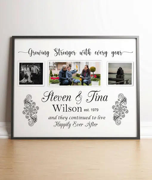 Personalised Wedding Anniversary Photo Collage Frame Gift Anniversary Gifts