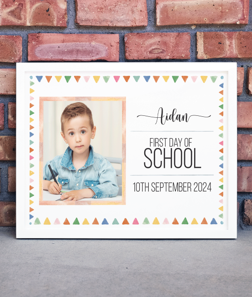 First Day At School Personalised Photo Picture Gift Gifts For Children