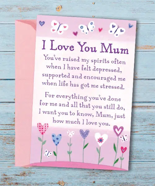 I Love You Mum – Wallet Card Gifts For Mum