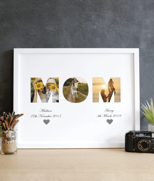 MOM Photo Word Art Gift Gifts For Her