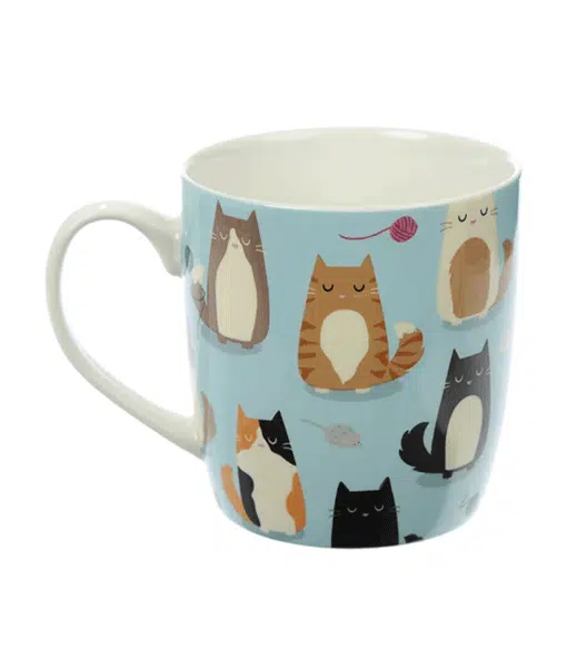 Feline Fine Cat Design Collectable Porcelain Mug