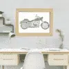 Harley Davidson Style Motorbike Word Art – Personalised Biker Gift Travel