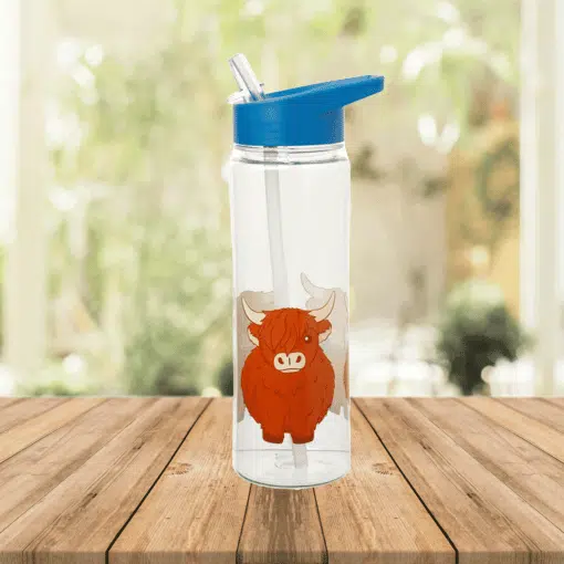 Highland Cow Reusable Drink – Water Bottle 550ml – Highland Coo