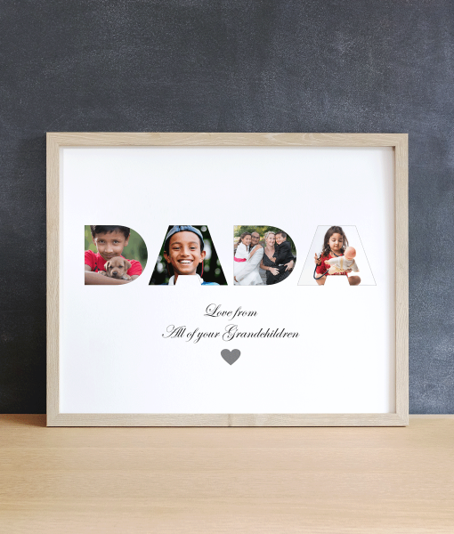 Personalised DADA Gift – Photo Print Fathers Day Gifts