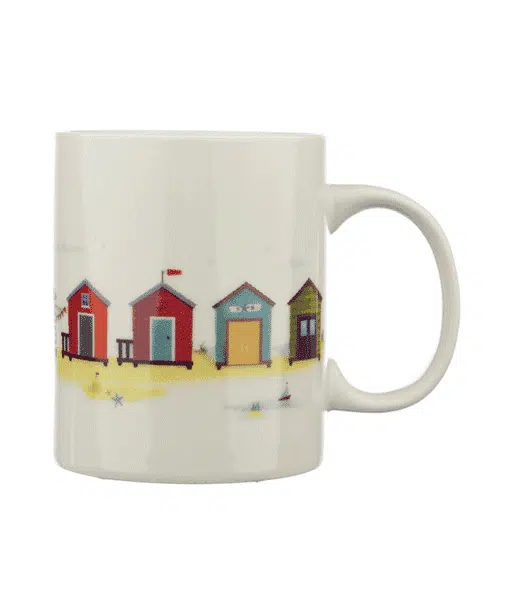 Portside Seaside Collectable Porcelain Mug – Beach hut
