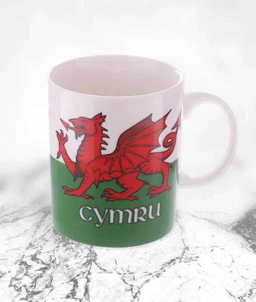 Cymru Wales Mug – Welsh Dragon Mug – With Gift Box