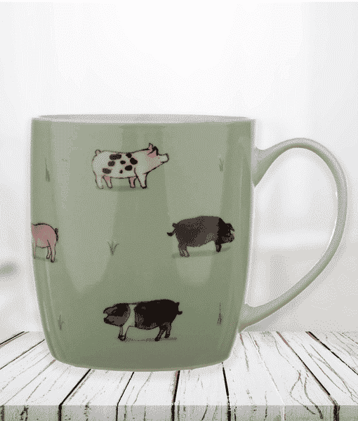 Willow Farm Pigs – Collectable Porcelain Mug