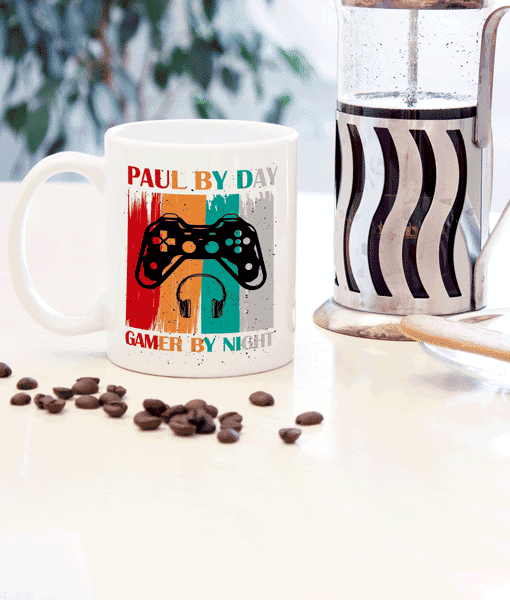 Personalised Gamer Mug – Gaming Gift – Add Any Name