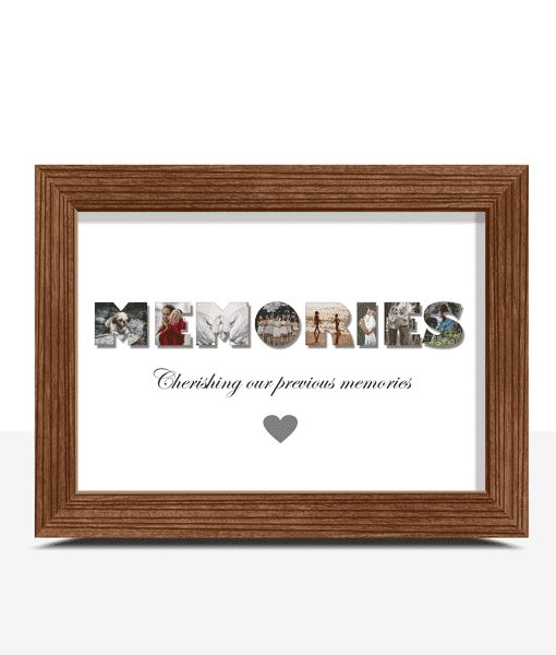 Personalised MEMORIES Photo Collage – Photo Memory Frame Gift