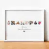 Personalised GRANDPOP Photo Collage Frame Gift Fathers Day Gifts