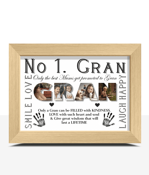 No 1 GRAN Personalised Photo Gift Gifts For Grandparents