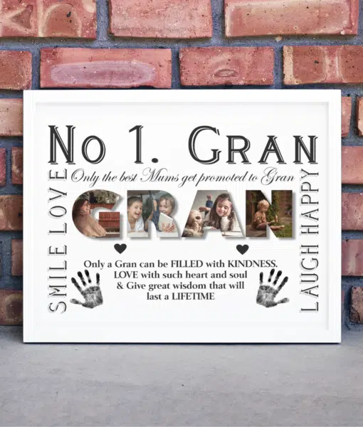 No 1 GRAN Personalised Photo Gift Gifts For Grandparents
