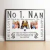 No 1 NAN Personalised Photo Frame – Nan Photo Gift Gifts For Grandparents