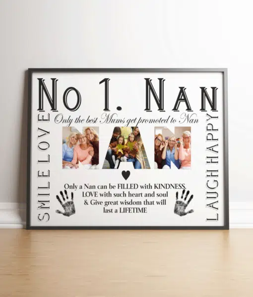 No 1 NAN Personalised Photo Gift Gifts For Grandparents