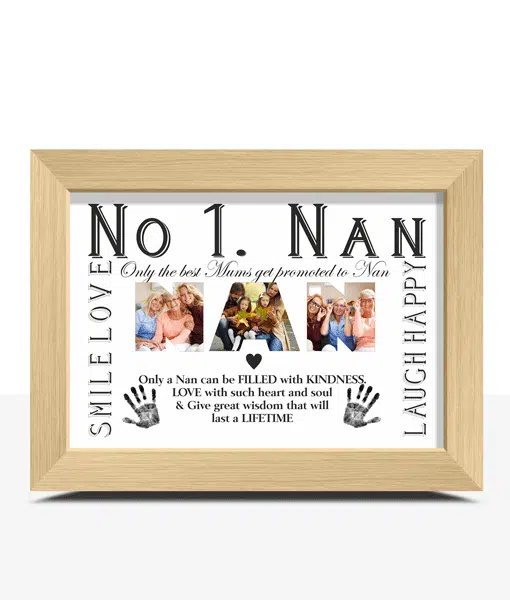No 1 NAN Personalised Photo Gift Gifts For Grandparents