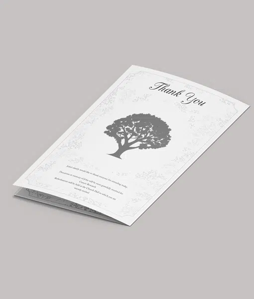 Oak Tree Design – 8 Page – Funeral Order of Service