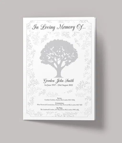 Oak Tree Design – 16 Page – Funeral Order of Service
