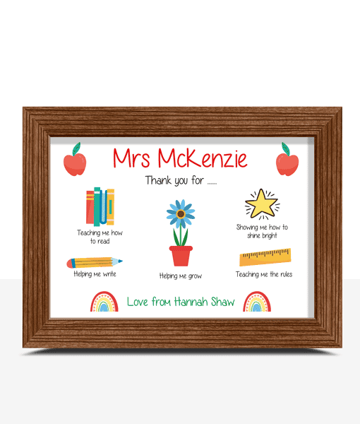 Teacher Gift – Thank You for Helping Me Grow Poster Teacher Gifts