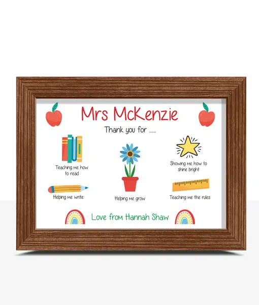 Teacher Gift – Thank You for Helping Me Grow Poster Teacher Gifts