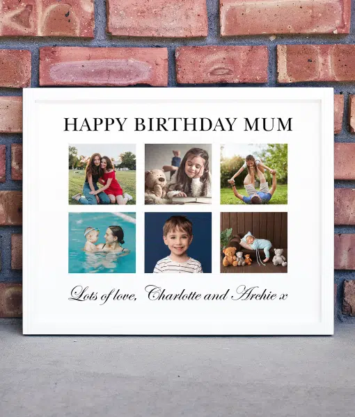 Personalised Mothers Day Gift for Mum – Photo Collage Frame Gifts For Her