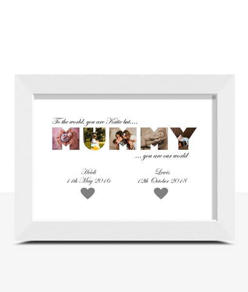 Personalised MUMMY Photo Collage Word Art Gift Gifts For Her