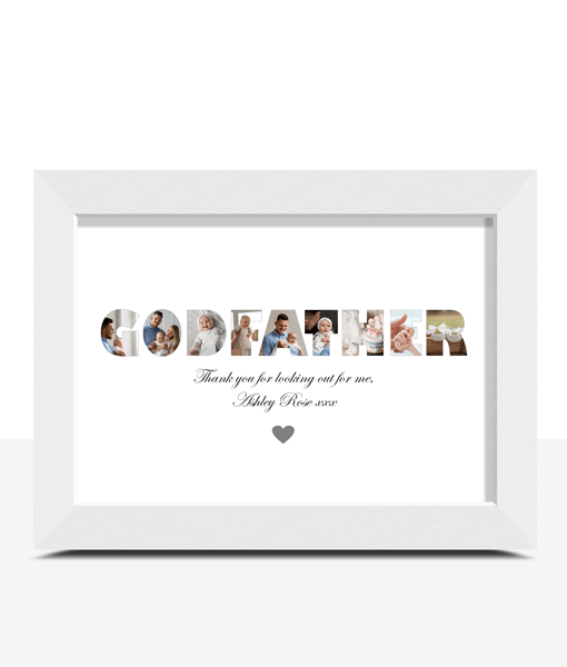 Godfather Personalised Christening Gift Photo Print Christening Gifts