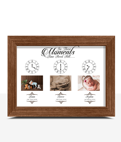 In These Moments Time Stood Still – Personalised Photo Frame Gift Birthday Gifts