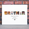 Personalised BROTHER Photo Collage Print Gift Brother