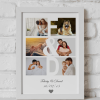 Personalised Couple Initials Photo Print Gift Anniversary Gifts