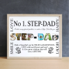 No 1 STEP DAD Personalised Photo Collage Gift Fathers Day Gifts