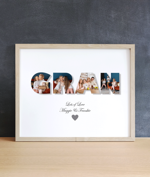 Personalised GRAN Photo Collage Picture Frame Gift Gifts For Grandparents